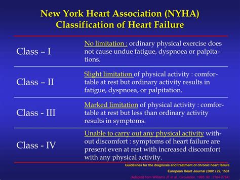 New York Heart Failure Classes