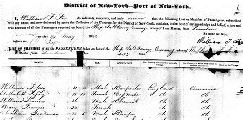 new york immigration records online
