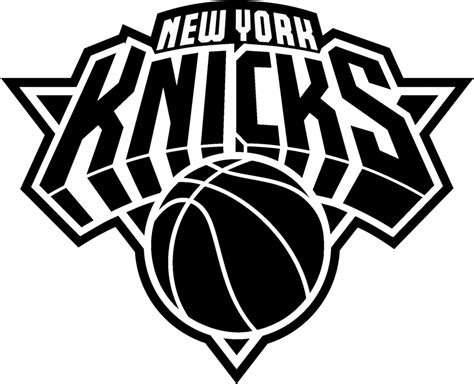 new york knicks logo black and white