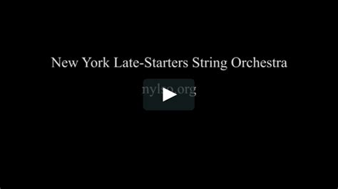 Review Of New York Late Starters String Orchestra Updated