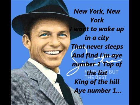 new york lyrics frank sinatra