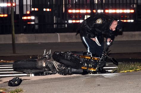 new york post burning motorcycle accident