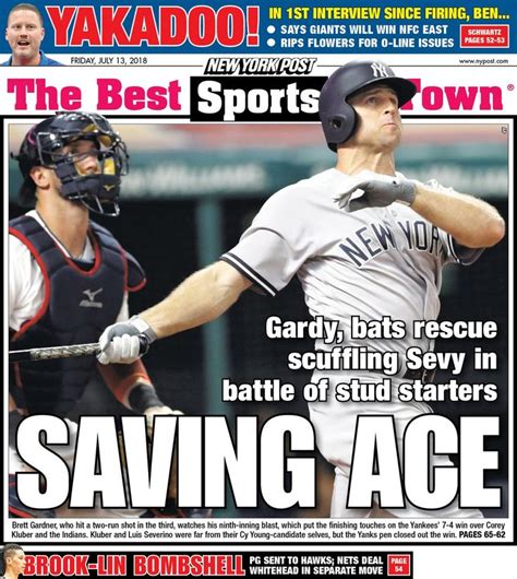 new york post sports page