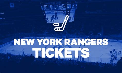 new york rangers ticket deals
