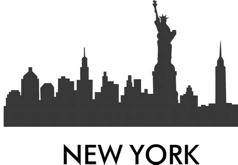 new york skyline silhouette