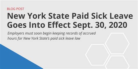 new york state paid sick leave for employers