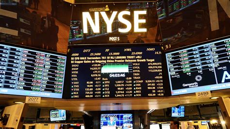 new york stock exchange listings of companies