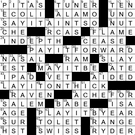 new york times crossword answers/1204