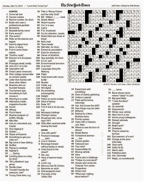 new york times crossword in seattle times