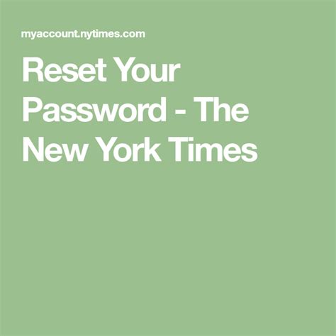 new york times password