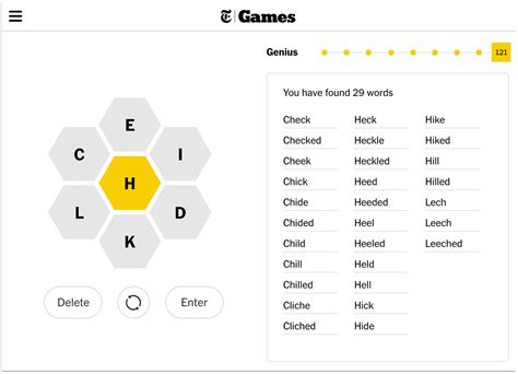 new york times spelling bee words today