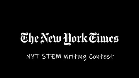 new york times stem writing contest 2022