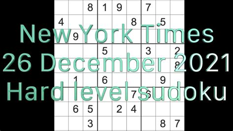 new york times sudoku today