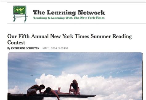 new york times summer reading contest week 9