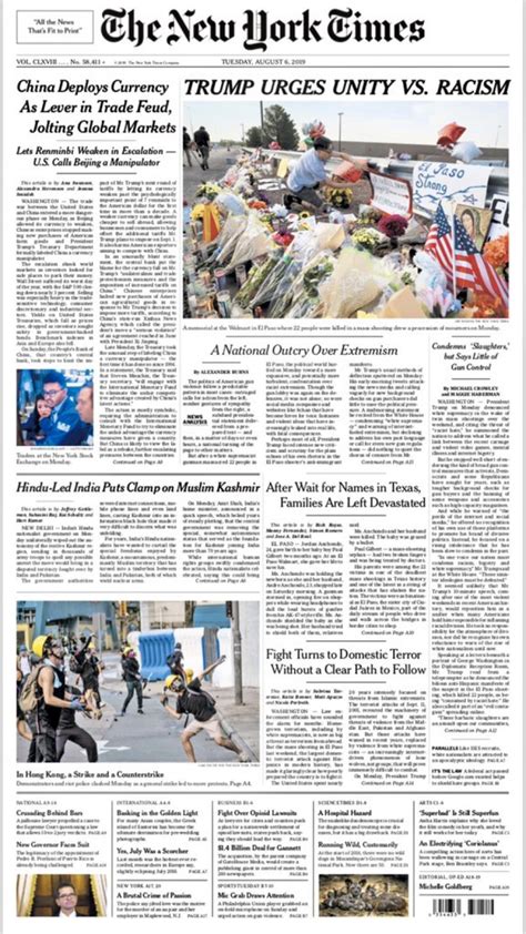 new york times trump headline