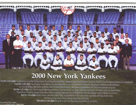 new york yankees baseball roster 2000
