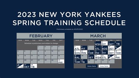 new york yankees baseball schedule 2023