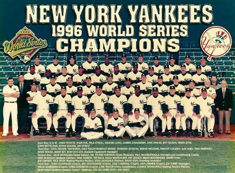 new york yankees championships 1996 roster