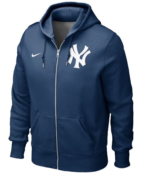 new york yankees zip-up hoodie mens