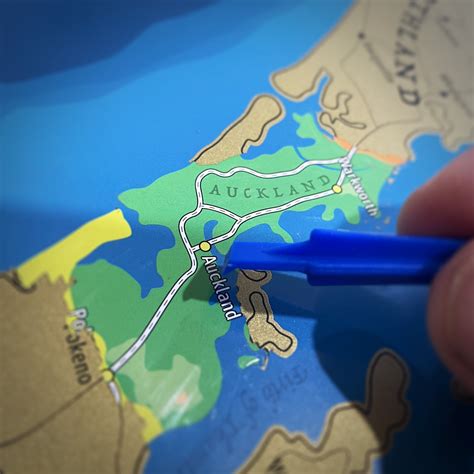 New Zealand Scratch Map