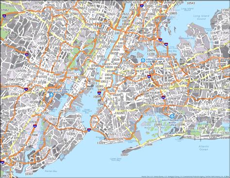 The Complete New York City Zip Code List and Map Bklyn Designs