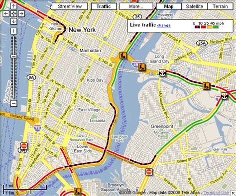 미국 뉴욕 시내 지도, 위싱턴DC 온라인 상세 지도; New York, NY; 구글맵(Google Maps)