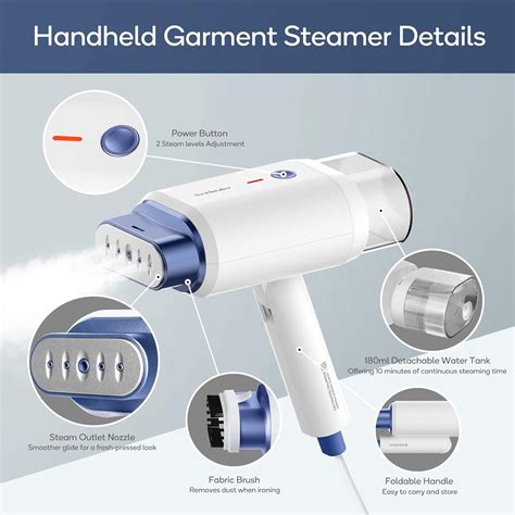 Newbealer Handheld Steamer for Clothes, Compact Fabric
