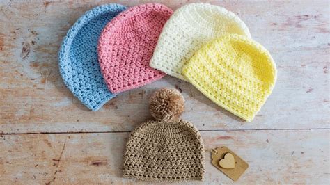 Newborn Baby Crochet Hat Tutorial