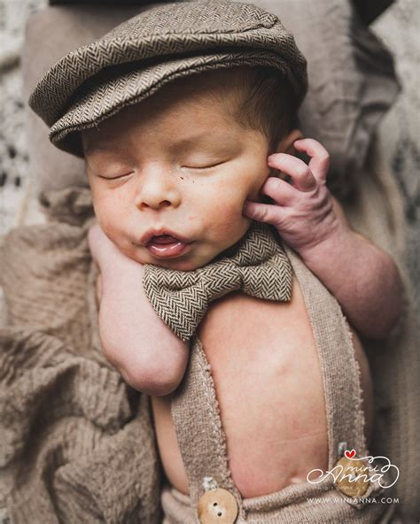 Newborn Boy With Tie