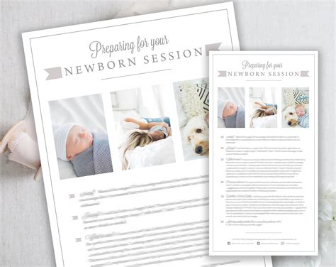 Newborn Session Prep Guide Template
