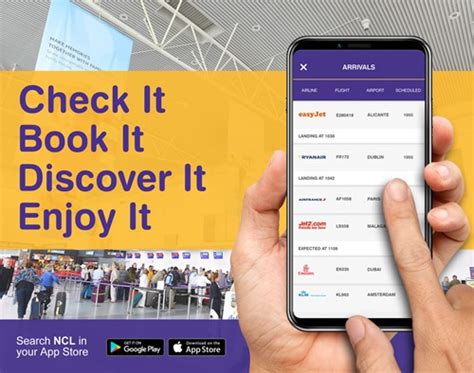 newcastle airport arrivals app