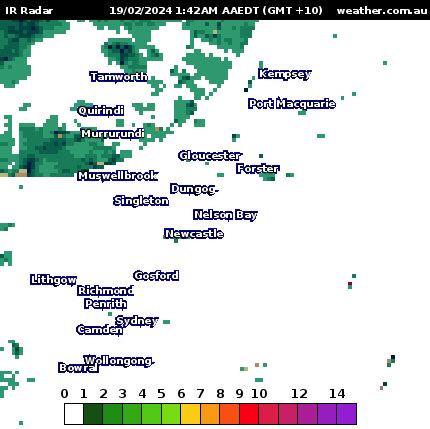 newcastle nsw weather bureau radar
