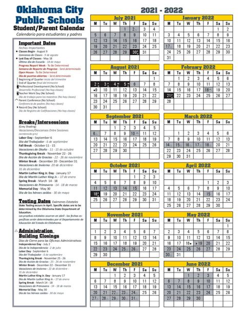 newcastle ok public school calendar