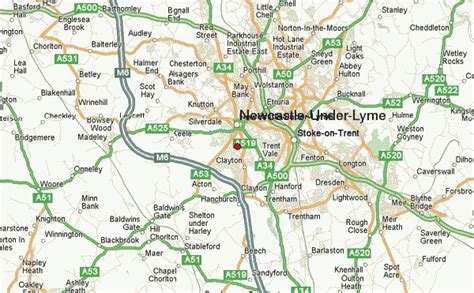 newcastle under lyme map google