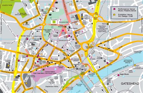 newcastle walking tour map