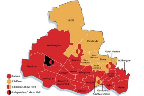 newcastle ward map