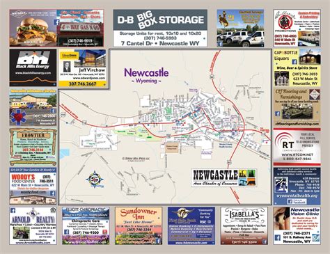 newcastle wyoming businesses map