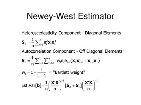 newey-west estimator