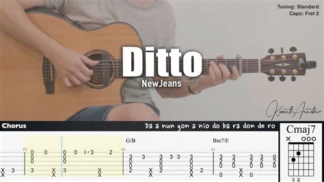 newjeans ditto chords