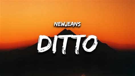 newjeans ditto lyrics translation
