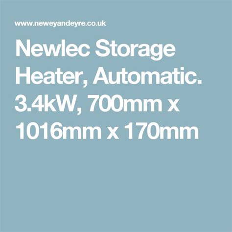 Newlec Heating Controls Instructions