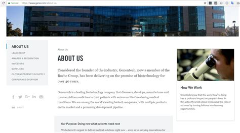 news website about us page
