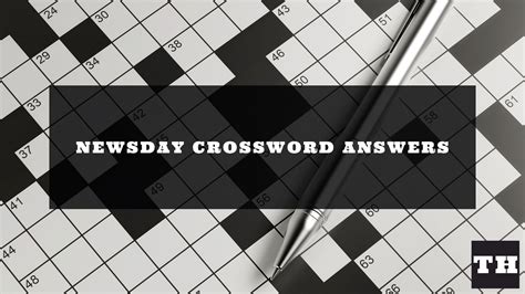newsday crossword answers today