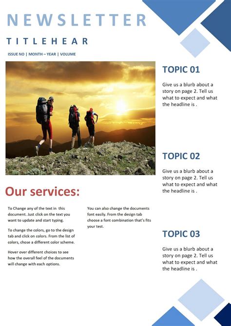 newsletter templates office 365