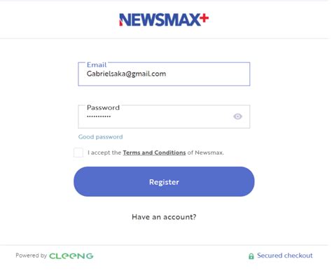 newsmax login account