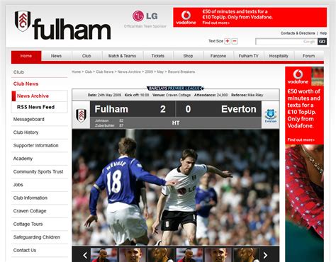 newsnow fulham fc official site