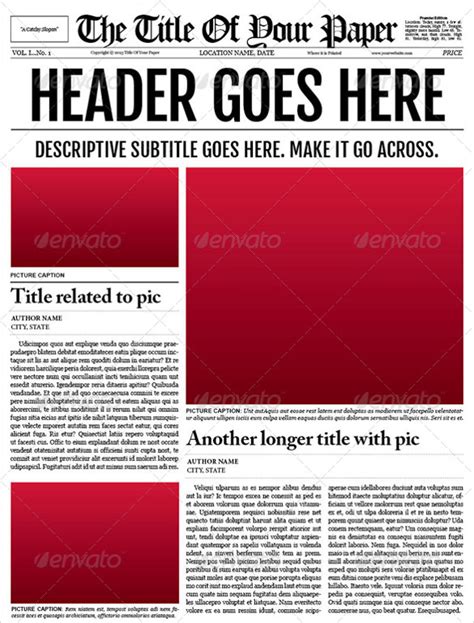018 Free Newspaper Template For Word Ideas Microsoft Il for Blank