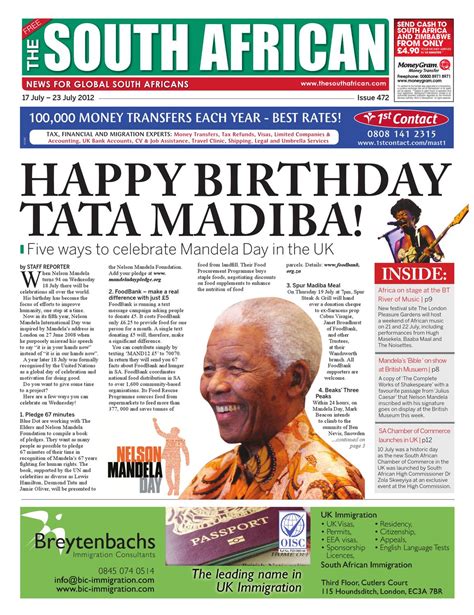 newspaper articles for kids south africa