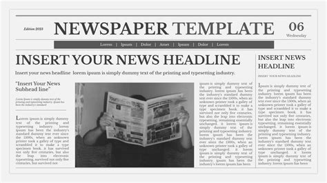 Newspaper Background For Google Slides