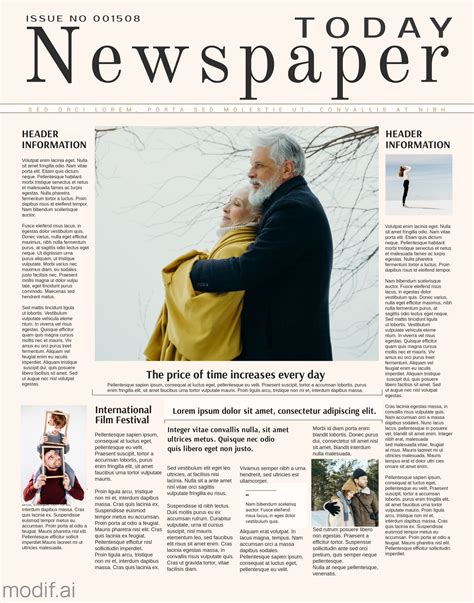 Newspaper Cover Example